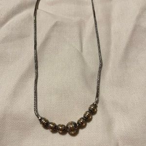 SAMUEL B Sterling Silver & 18K YellowGoldNecklace